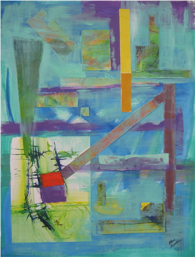 Copyright Waterloo Watercolor - Modern Art (500x500), Png Download