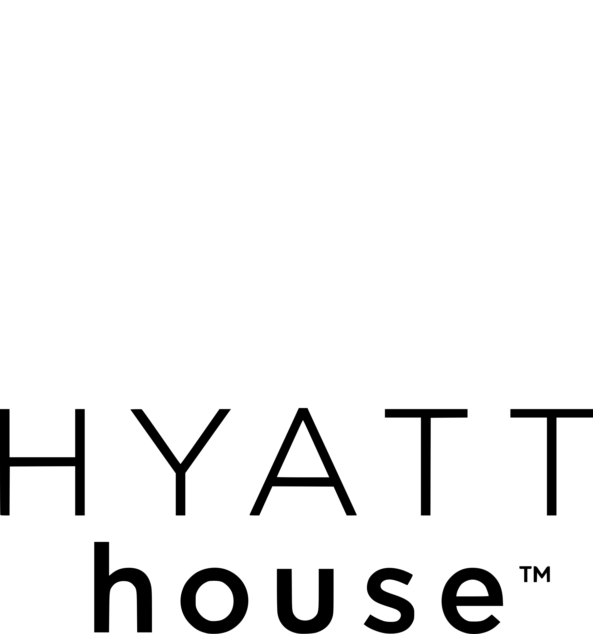 Hyatt House Logo Black And White - Hyatt House Logo Png (2400x2567), Png Download