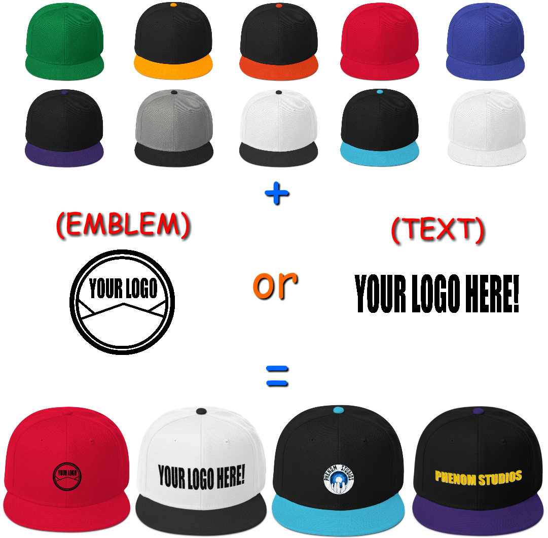 Snapback Hat With Your Brand/logo Name - Logo (1080x1080), Png Download