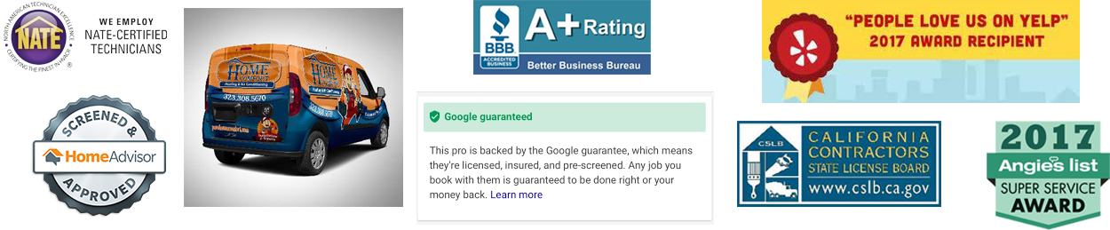 Air Conditioning & Heating Installation - Homeadvisor (1250x259), Png Download