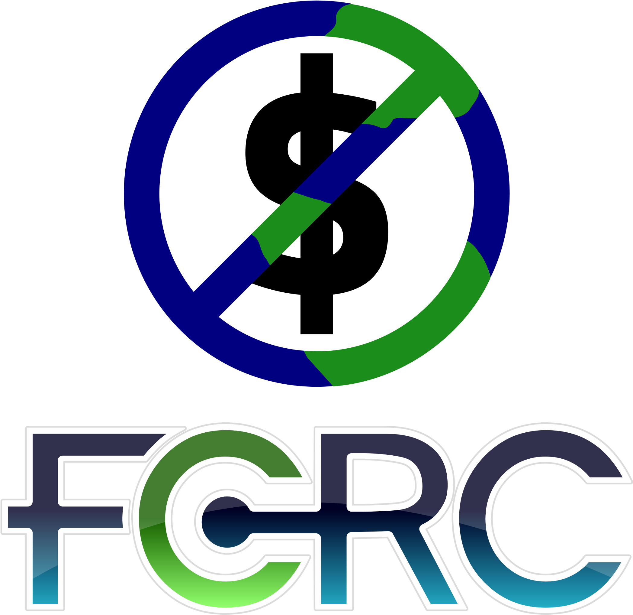 This Free Icons Png Design Of Fcrc Logo Globe/money (2400x2327), Png Download