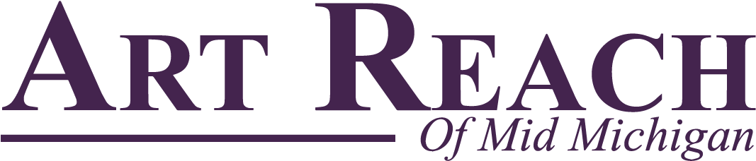 Art Reach Logo Purple - Art Reach Of Mid Michigan Logo (1224x332), Png Download