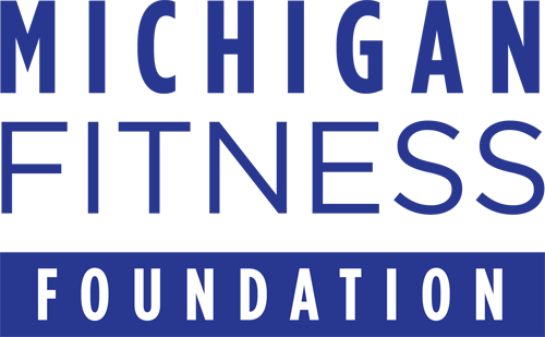 Blue - Michigan Fitness Foundation Logo (500x309), Png Download
