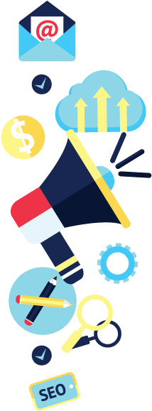 Digital-advertising - Digital Marketing (259x612), Png Download