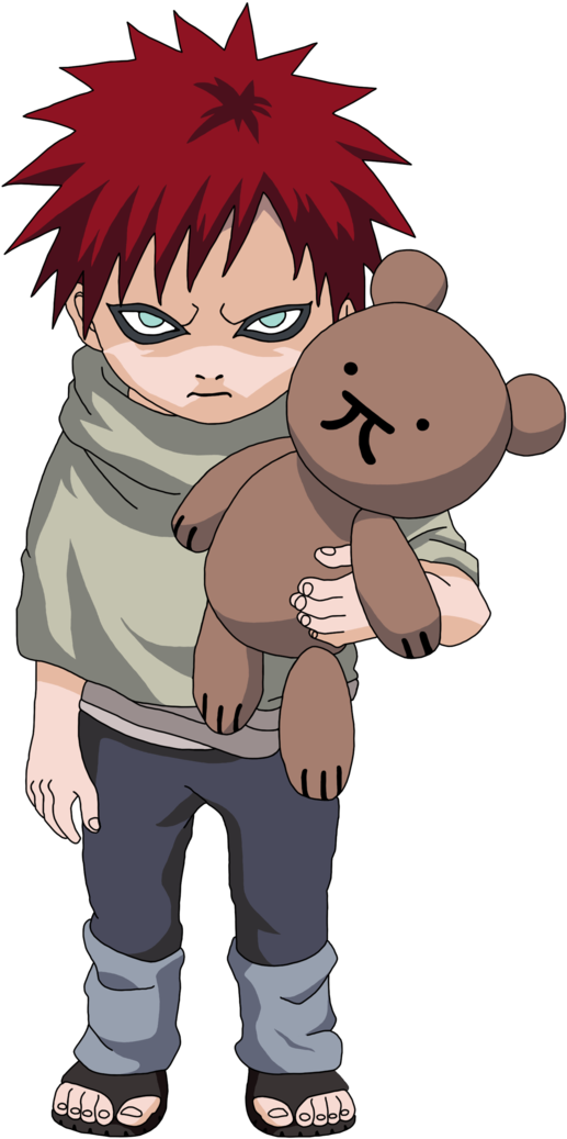 Image With Transparent Background - Chibi Gaara Png (676x1183), Png Download