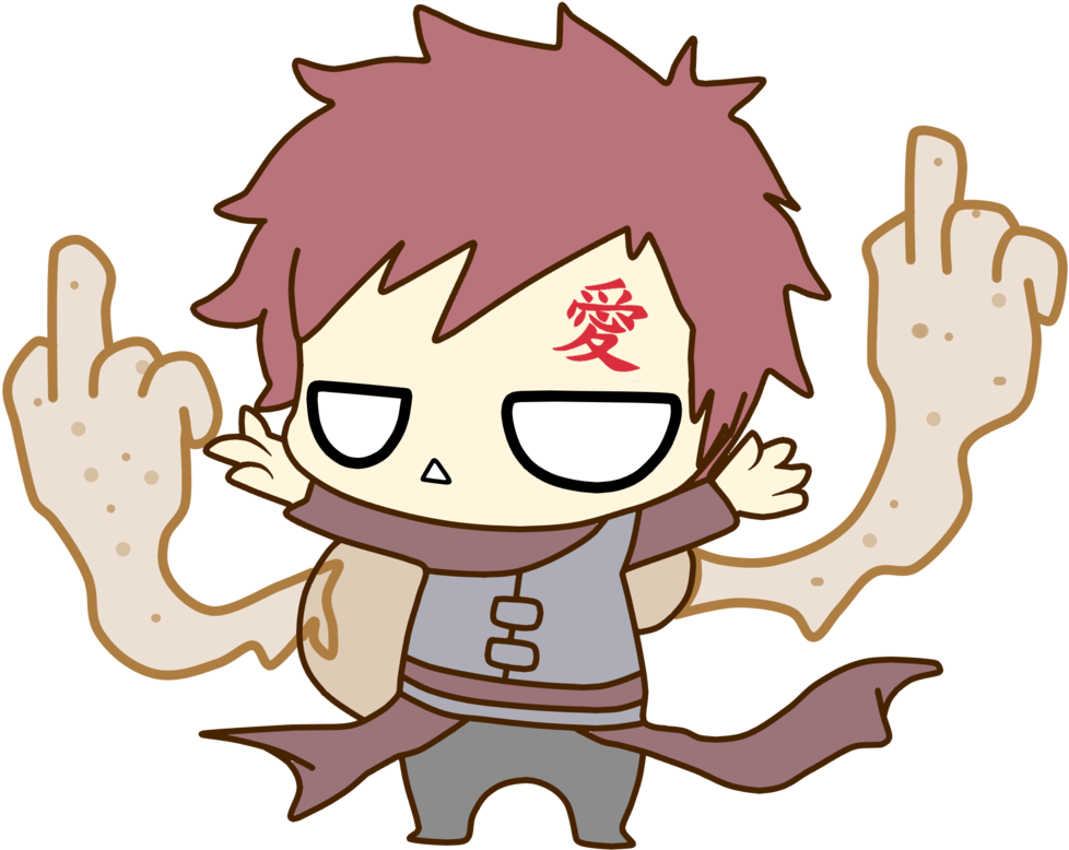 Freeuse Library Hat Rlatma Heidi Sama I In Sevimli - Gaara Chibi (1024x835), Png Download
