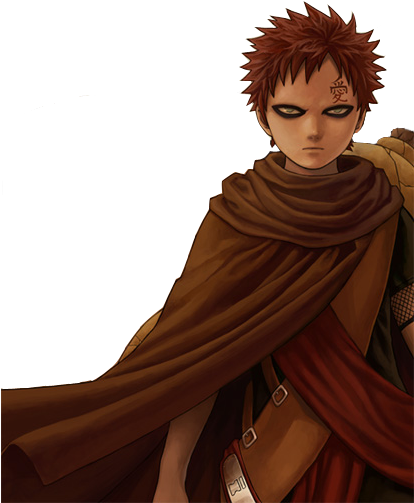 Gaara - Gaara Of The Desert (413x536), Png Download
