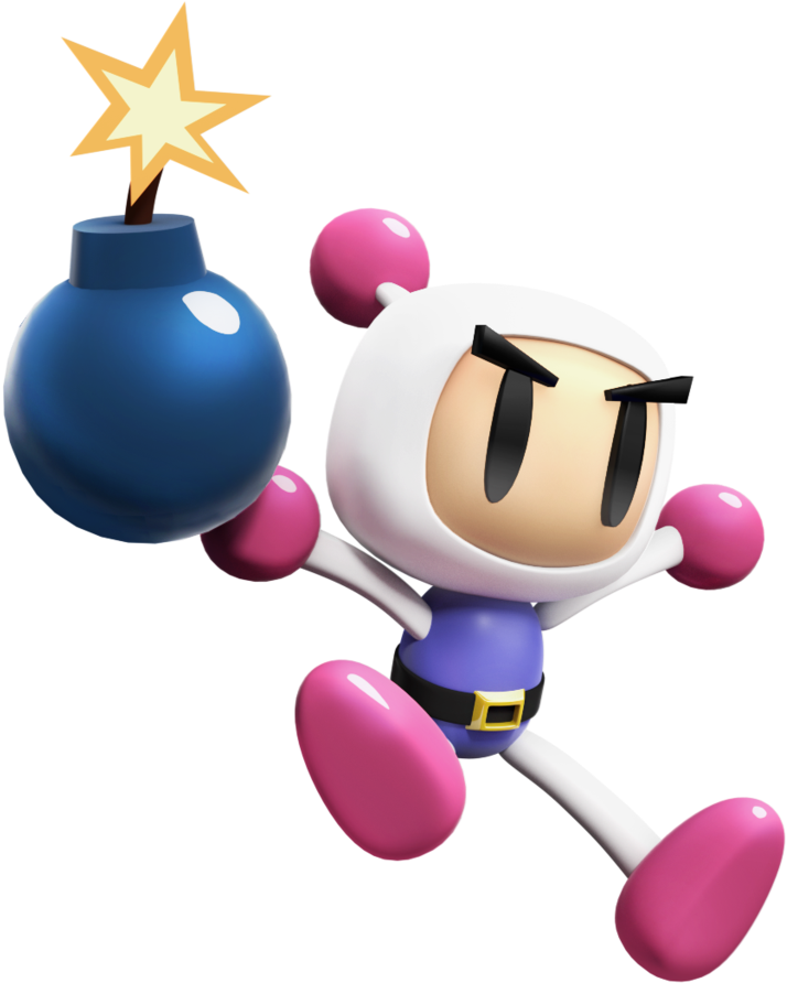 White Bomberman - Bomberman 3d Png (1024x1024), Png Download
