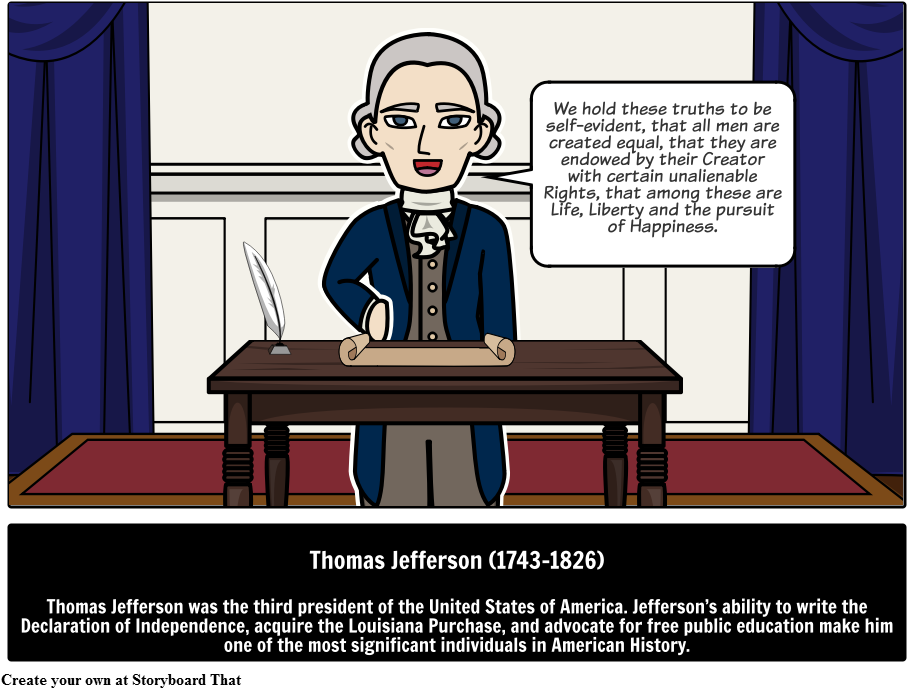 Thomas Jefferson - Matt Campbell (932x712), Png Download