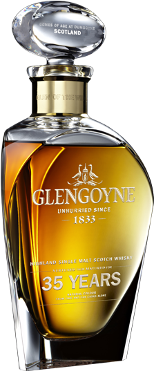 Highland Single Malt Scotch Whisky - Glengoyne 35 Year Old (232x545), Png Download