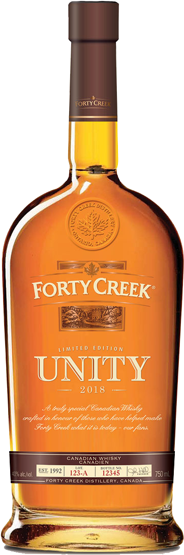 2018 Bottle Reservations - Forty Creek 40% Whiskey (423x1089), Png Download