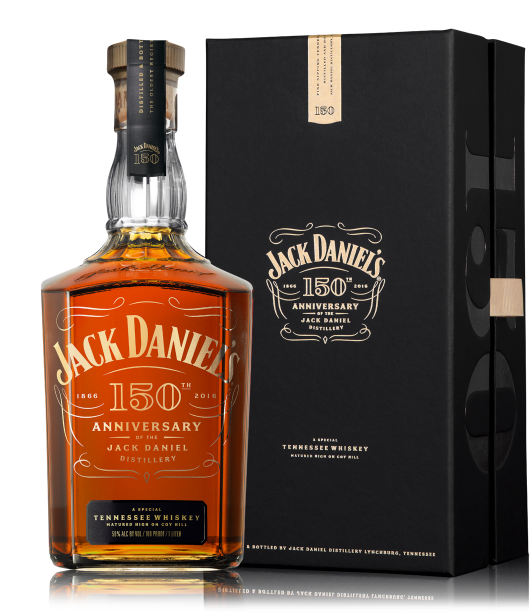 1 Litre 150th Anniversary Special Edition Whiskey - Jack Daniel's 150th Anniversary Edition / Litre Tennessee (566x708), Png Download
