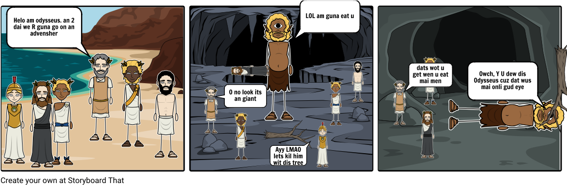 Teh Odyssey - Cartoon (1164x385), Png Download