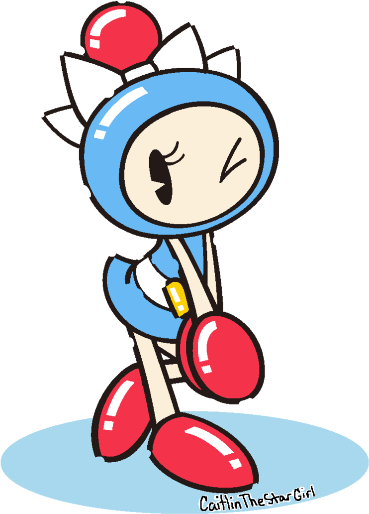 Image Transparent Download Classic Pac Man Style Aqua - Bomberman Aqua Bomber (762x1049), Png Download