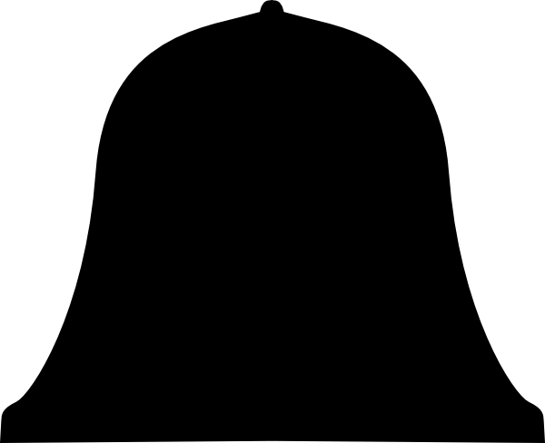 Liberty Bell Clipart - Silhouette (600x488), Png Download