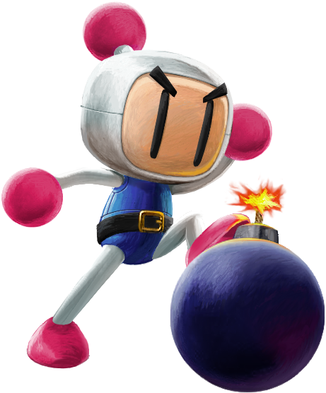 Here's An Incredible Bomberman Pose By Patchy Shoving - Bomberman Ssbu (500x600), Png Download
