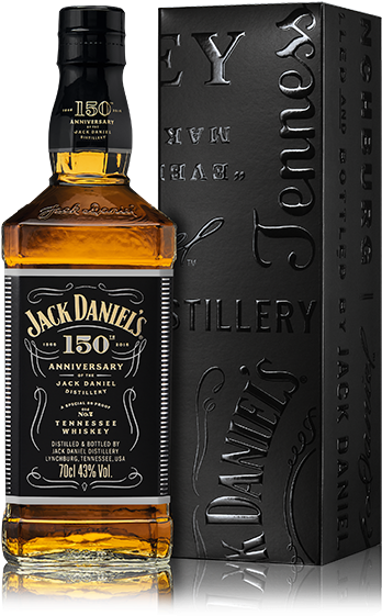 150th Anniversary Commemorative Whiskey - Jack Daniel's Whiskey & Diet Cola (500x617), Png Download