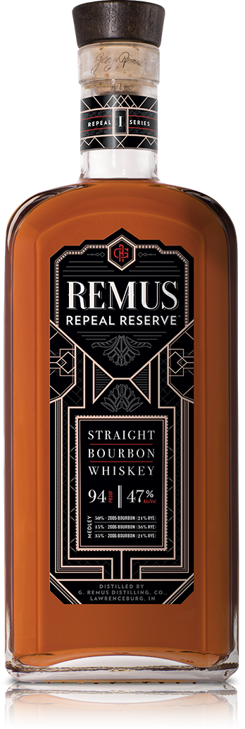 Bottle But The Highlight Of The Night Was The Debut - Remus Repeal Reserve Bourbon (348x1033), Png Download