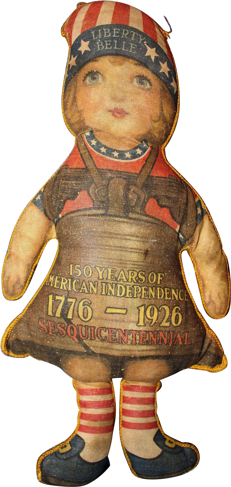 Liberty Bell Doll From Sesquicentennial - Doll (1918x1918), Png Download