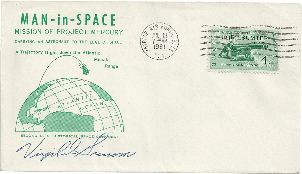 1961 Virgil I - Mercury-redstone 4 (1000x1000), Png Download