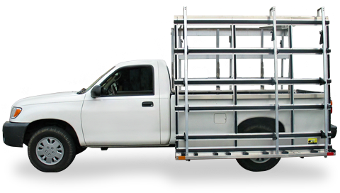 Pick-up Truck Glass Racks - Glass Rack For Truck (479x289), Png Download