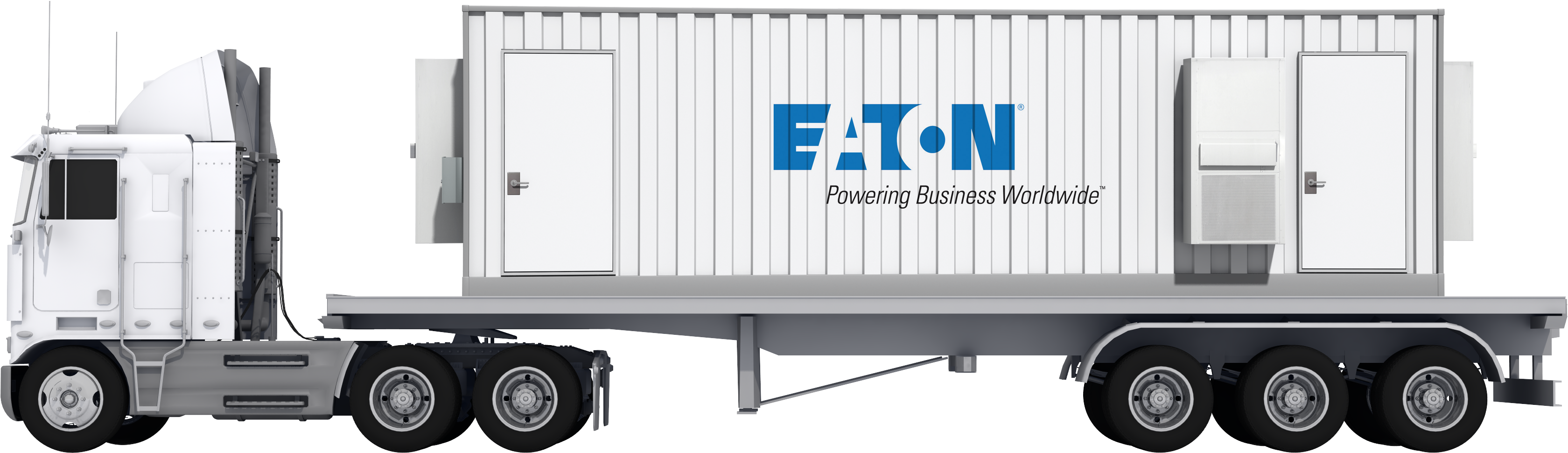 Container On A Flatbed - Intermodal Container (3840x2160), Png Download