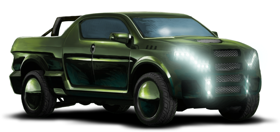 Shadowrun Xheavy Pickup Truck By Raben-aas - Car (1024x663), Png Download