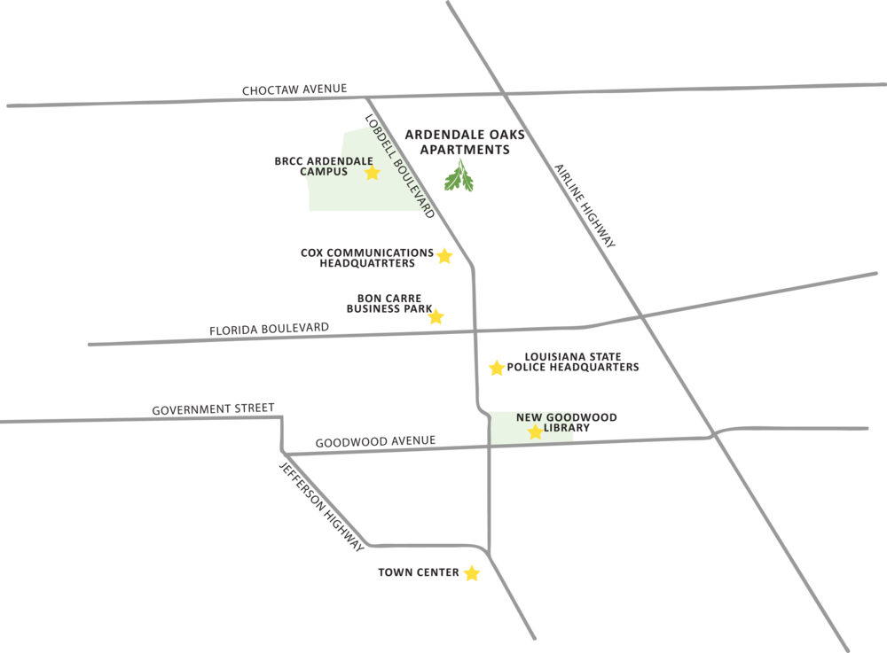 Simplified Map Ardendale - Diagram (1000x737), Png Download