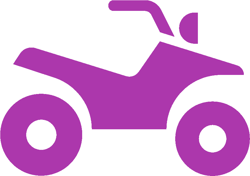 Atv Quad Purple - Atv Four Wheeler Clipart (1024x1024), Png Download