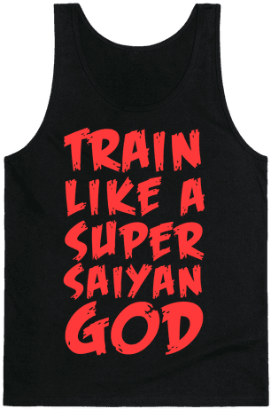 Train Like A Super Saiyan God Tank Top - No One Lifts Like Gaston (484x484), Png Download