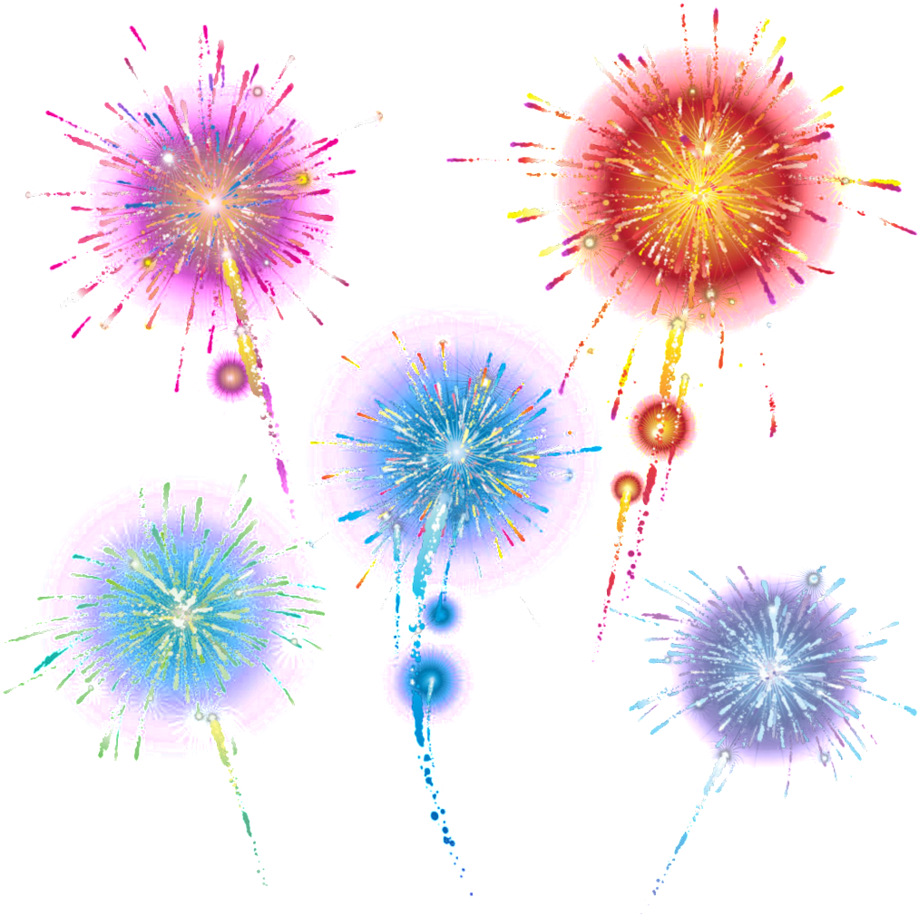 Fireworks Element In The Lantern Festival (1024x1024), Png Download