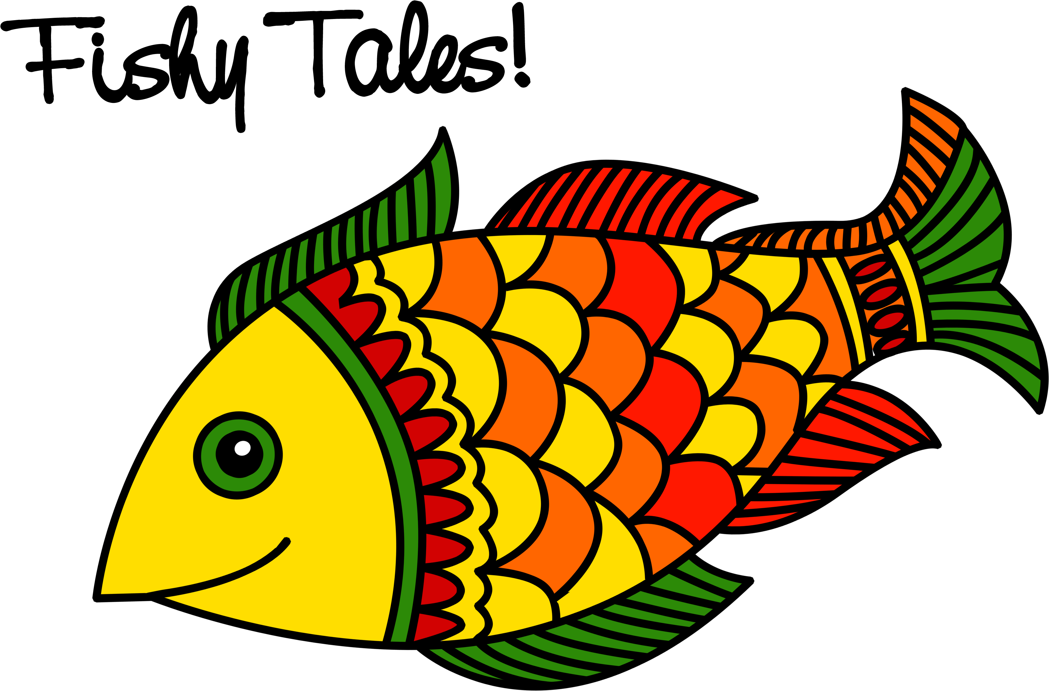 Fishy Tales Madhubani Motif - Madhubani Art (3648x2736), Png Download