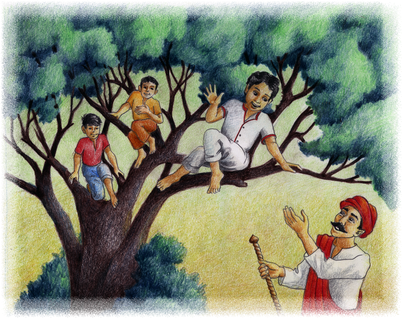 - El Fantasma En El Árbol - Illustration (1600x1227), Png Download