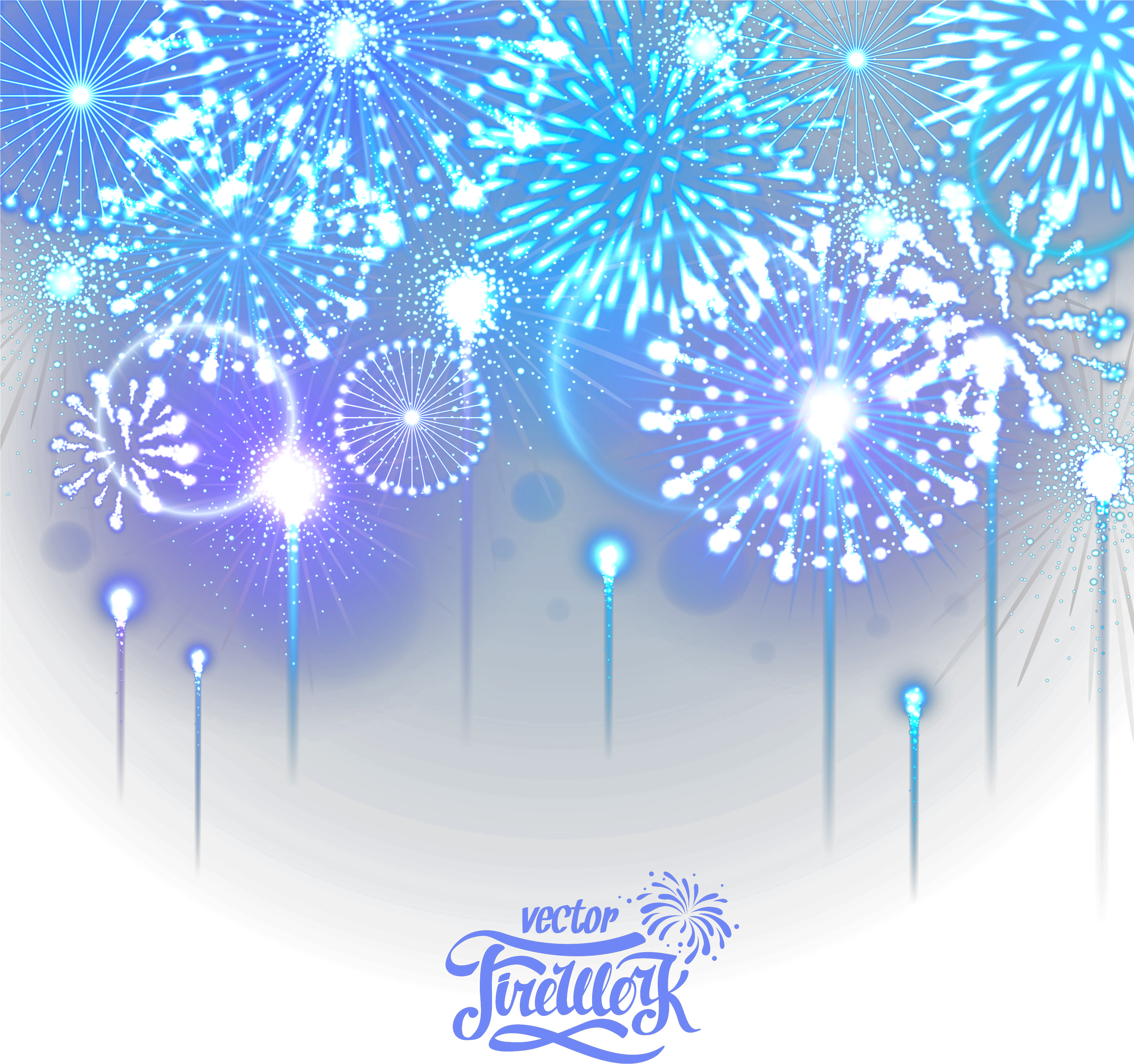 Vector Library Download Fireworks Dazzling Transprent - Fire Works Images Png (4000x4000), Png Download