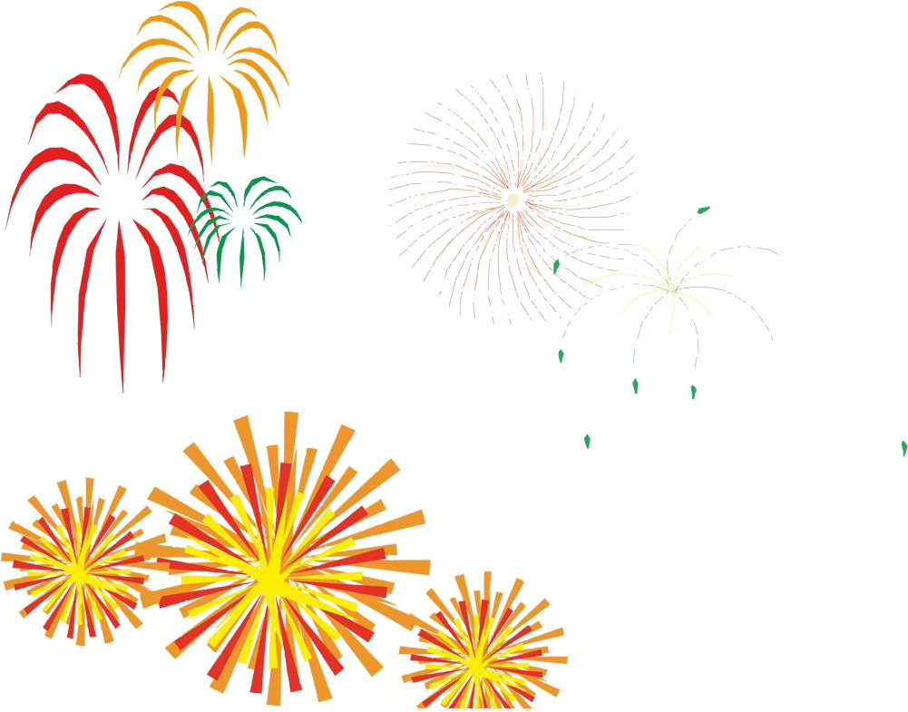 Firework Clipart Watercolor - Firework Material Design (1000x814), Png Download
