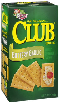 Keebler Club Crackers Buttery Garlic (400x400), Png Download