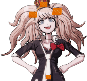 Fanmade Junko Queen Of Cheese Crackers - Danganronpa Junko Enoshima (480x280), Png Download