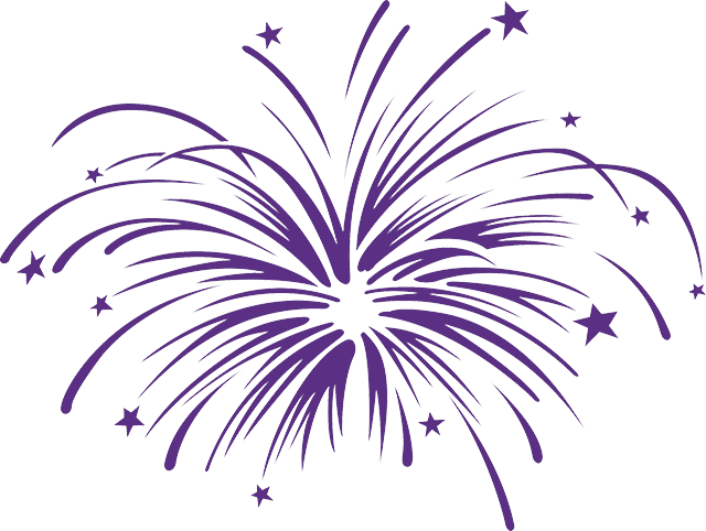 Diwali Crackers Png Download - Firework Vector Black And White (640x482), Png Download