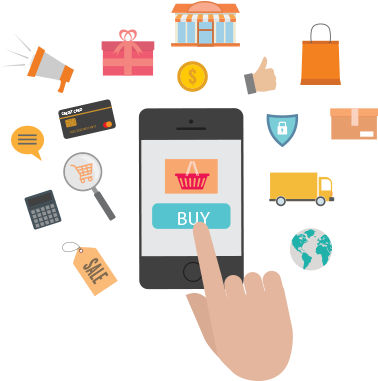 Ecommerce Development - Custom Ecommerce Development Services (450x380), Png Download