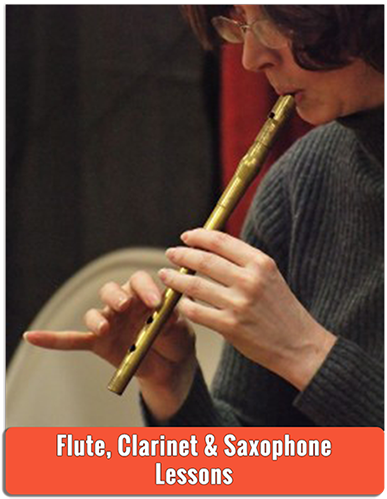 Private Clarinet Flute Sax Lessons - Piccolo (428x559), Png Download