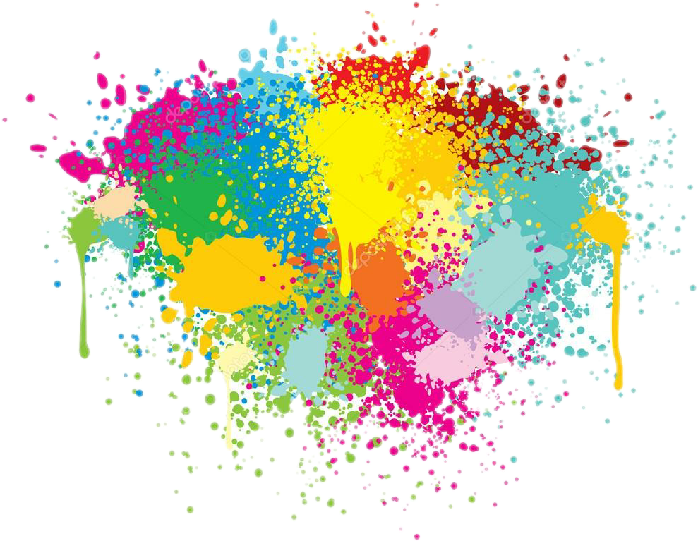 Report Abuse - Painting Colors Splash Png (989x767), Png Download