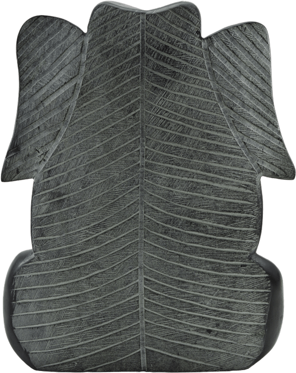 Black Stone Ganesha Idol 3 - Floor (800x800), Png Download