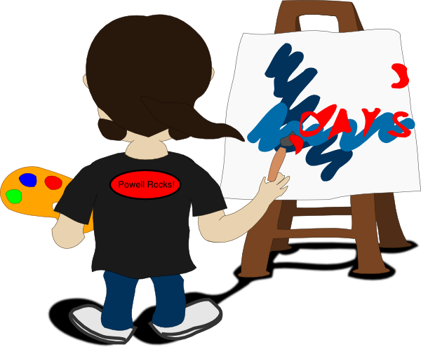 Artist Painting Hamill Clip Art - Painter Clipart (600x495), Png Download