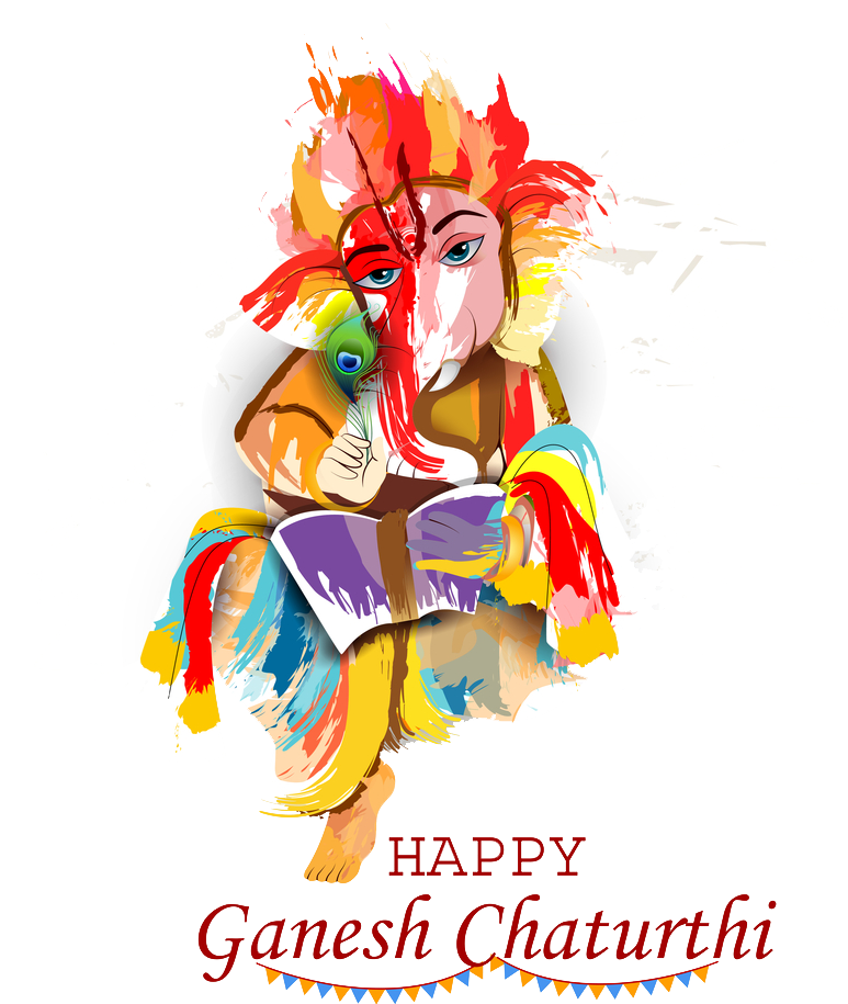 Wishing You Happiness As Big As Lord Ganesha's Appetite, - Happy Ganesh Chaturthi Png (1000x1000), Png Download