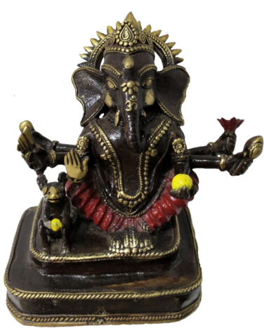 Ganesha God Statue - Ganesha (379x500), Png Download