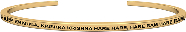 Hare Krishna Hare Krishna Krishna Krishna Hare Hare - Bangle (600x600), Png Download