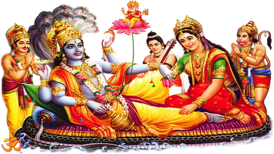 The 9th Avathar Of Lord Vishnu - Sri Maha Vishnu Png (959x539), Png Download