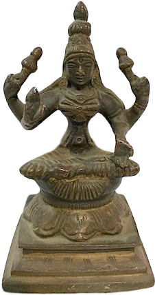 Old Lakshmi Sit - Statue (360x480), Png Download