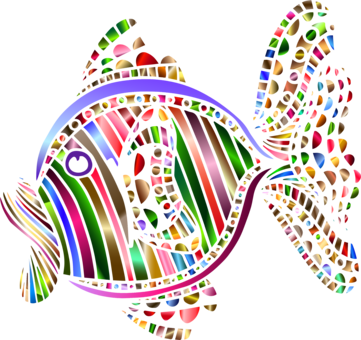 Abstract Art Computer Icons Download - Abstract Fish Png (361x340), Png Download