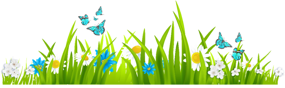 Ftestickers Nature Landscape Grass Flowers Butterdliez - Grass Clipart